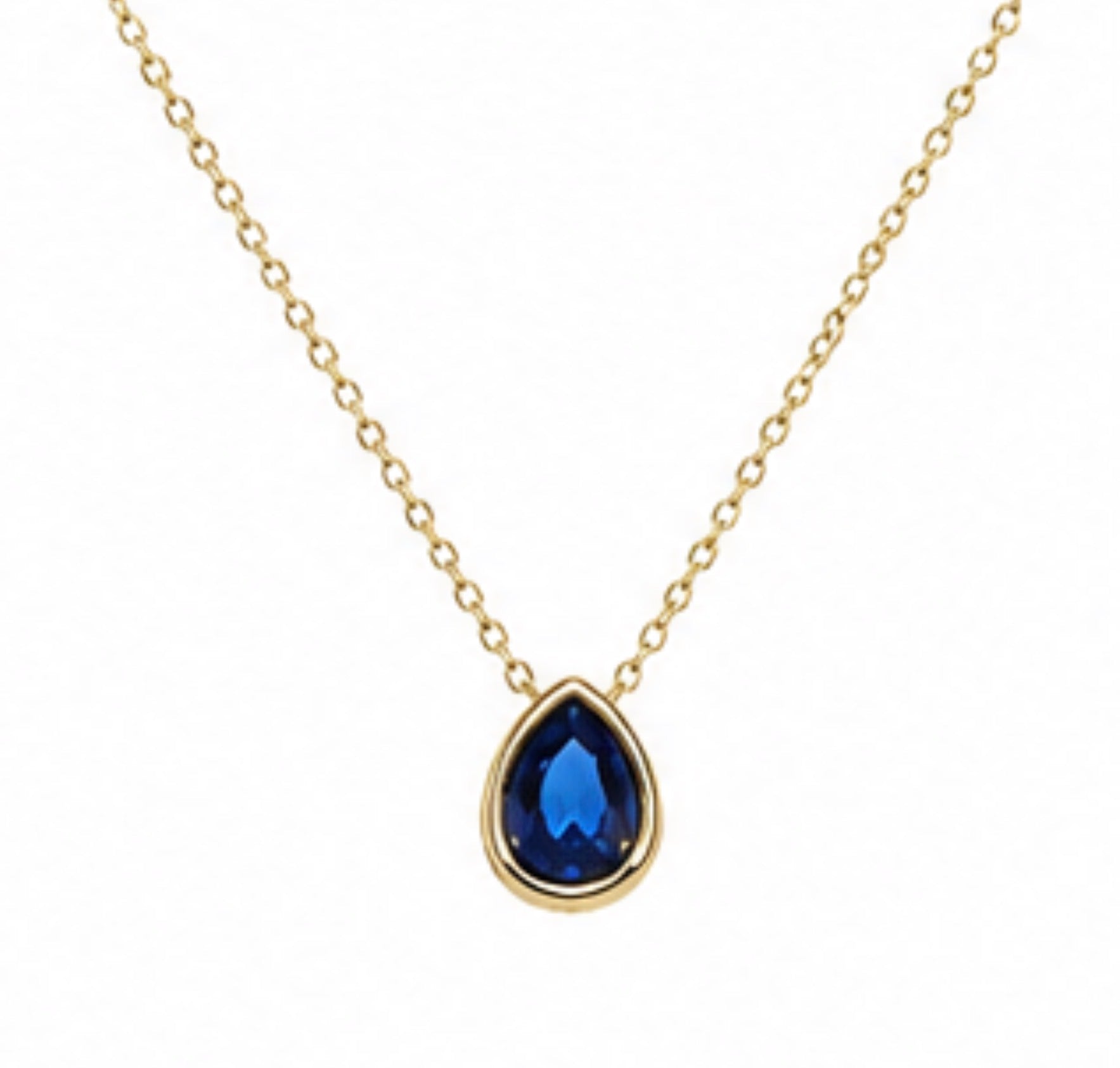 Blue Drop Necklace